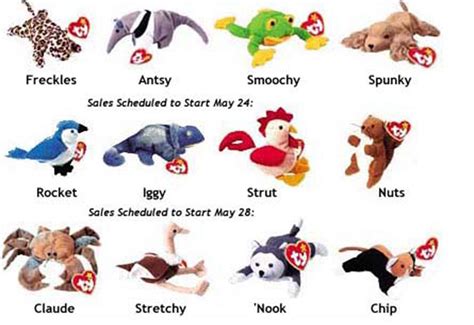 mcdonald beanie babies price list.